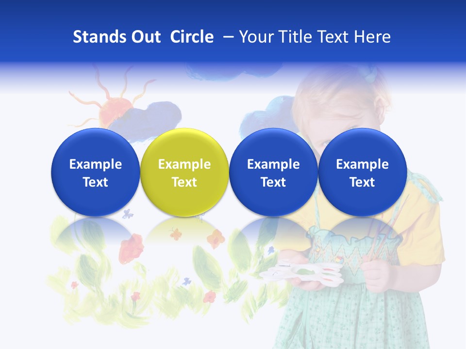 Paper Image Girl PowerPoint Template