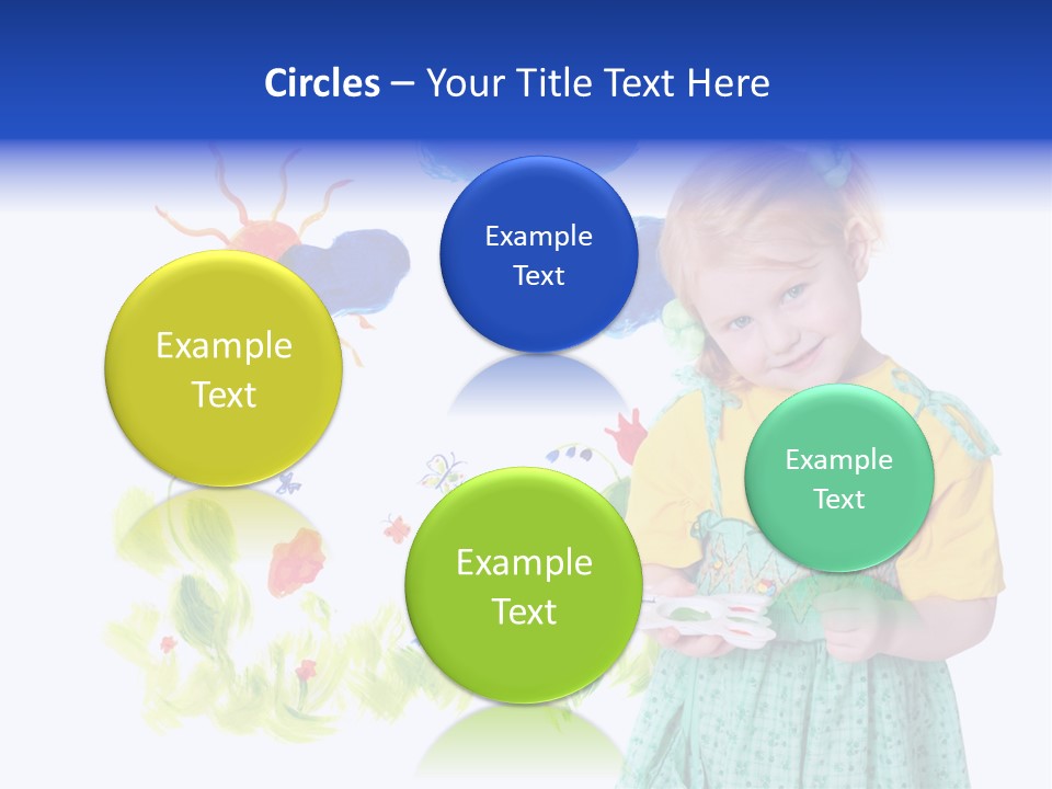 Paper Image Girl PowerPoint Template