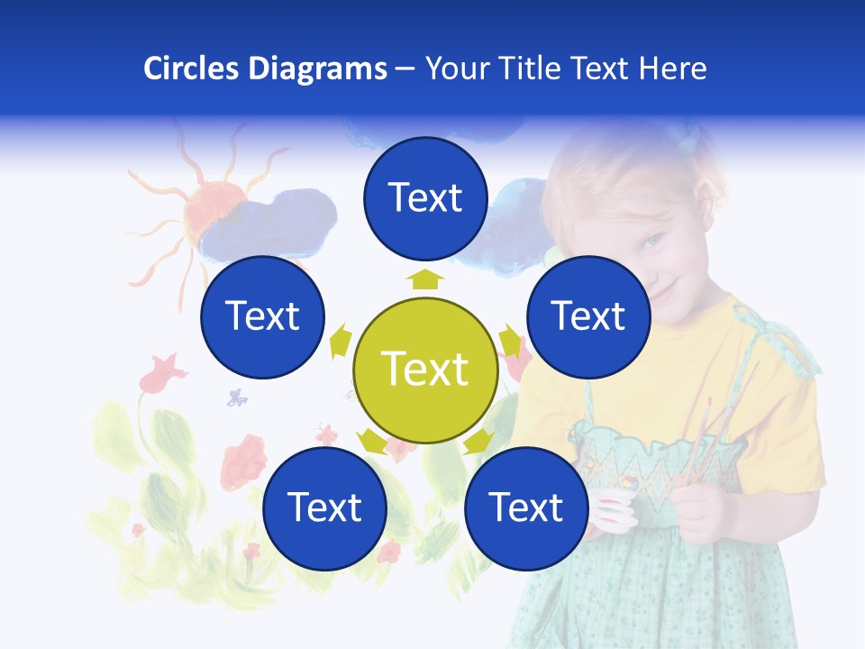 Paper Image Girl PowerPoint Template