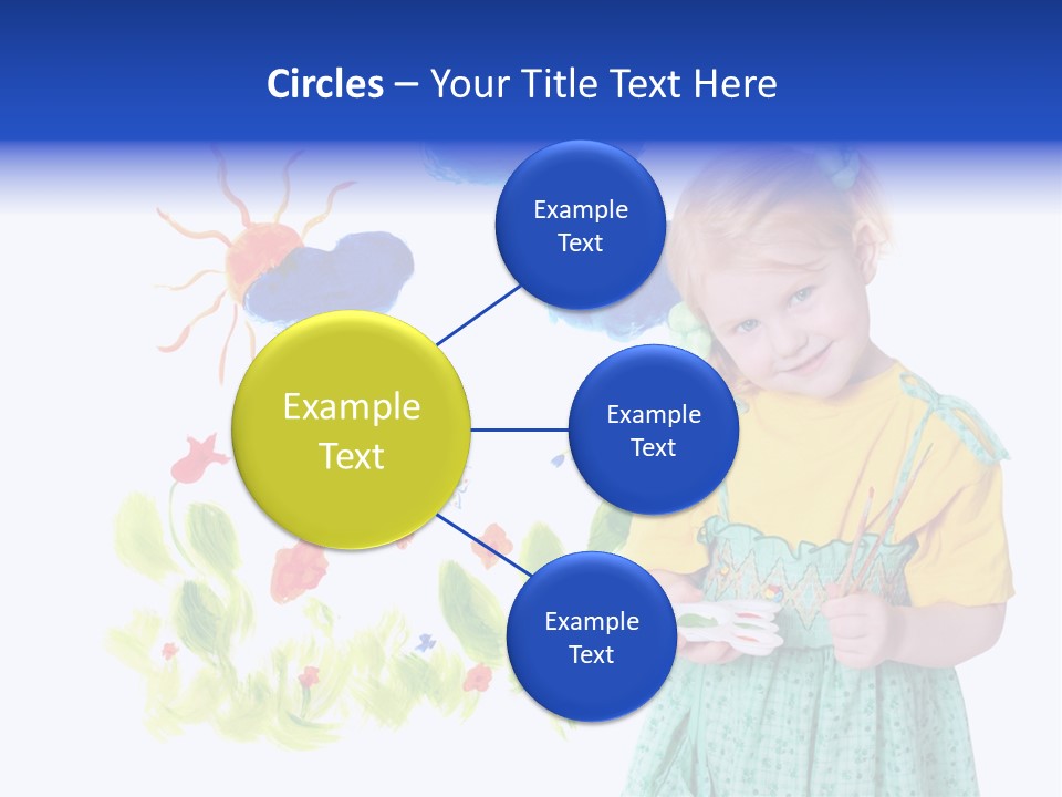 Paper Image Girl PowerPoint Template