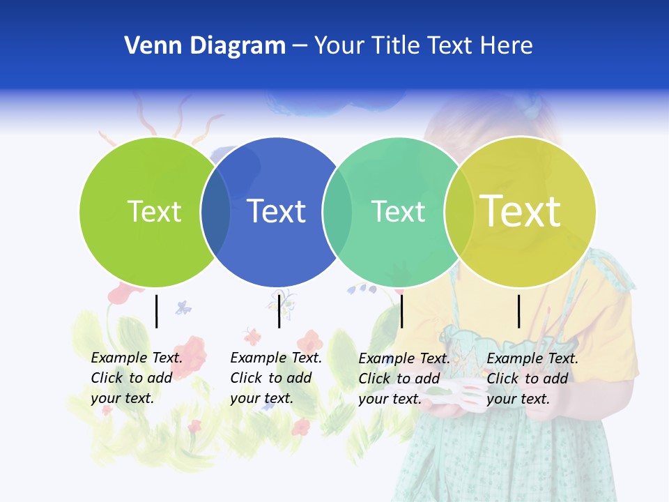 Paper Image Girl PowerPoint Template