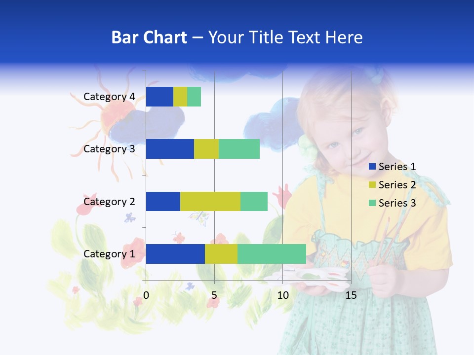 Paper Image Girl PowerPoint Template