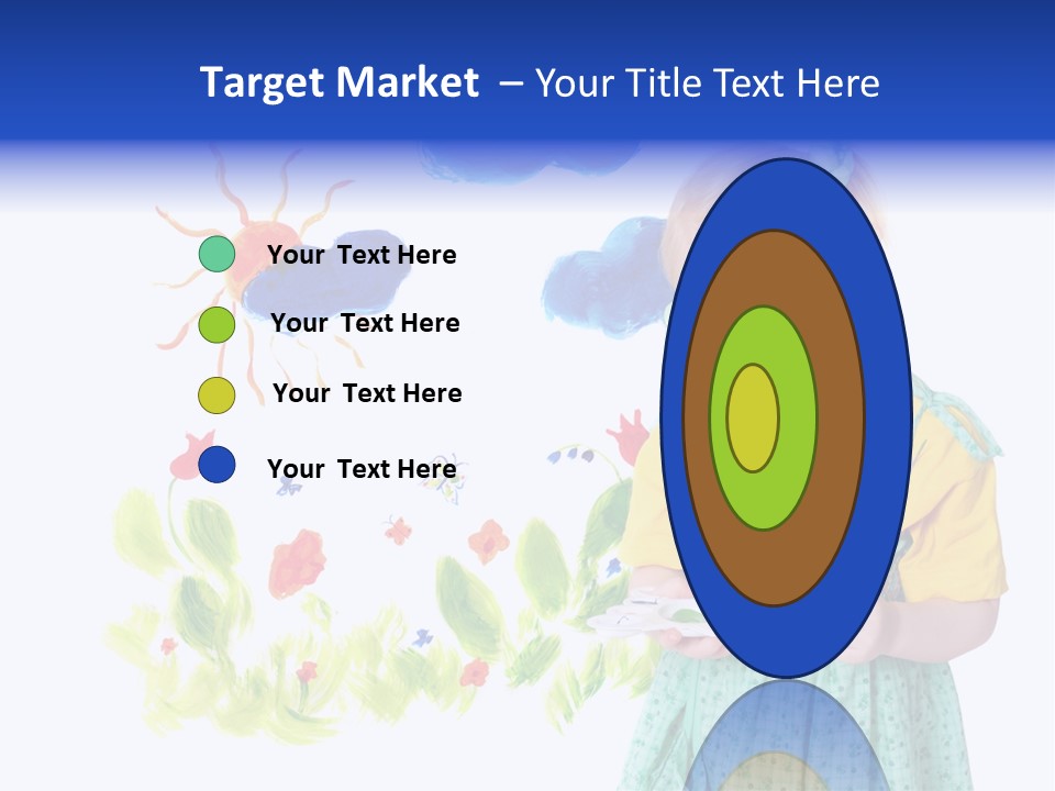 Paper Image Girl PowerPoint Template