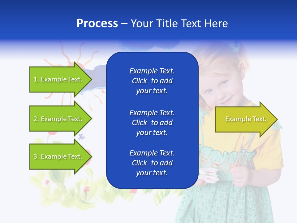 Paper Image Girl PowerPoint Template