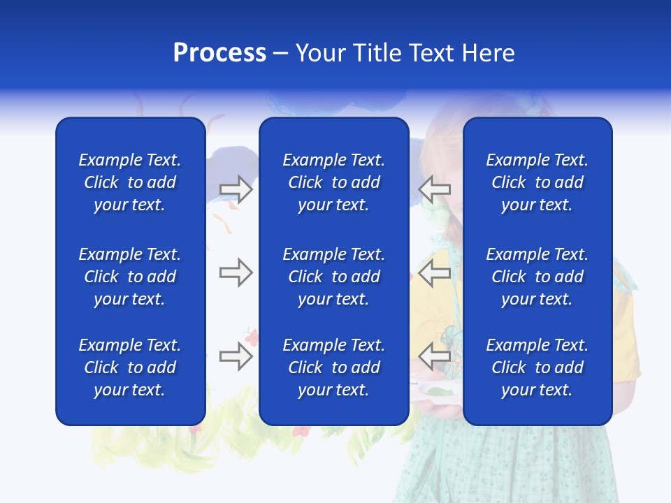 Paper Image Girl PowerPoint Template