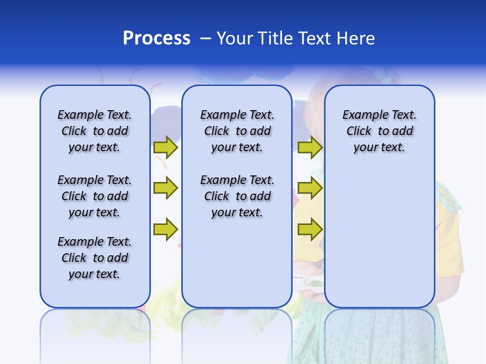 Paper Image Girl PowerPoint Template