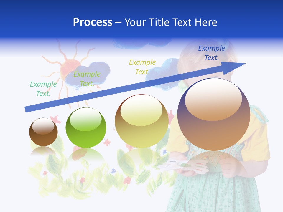 Paper Image Girl PowerPoint Template