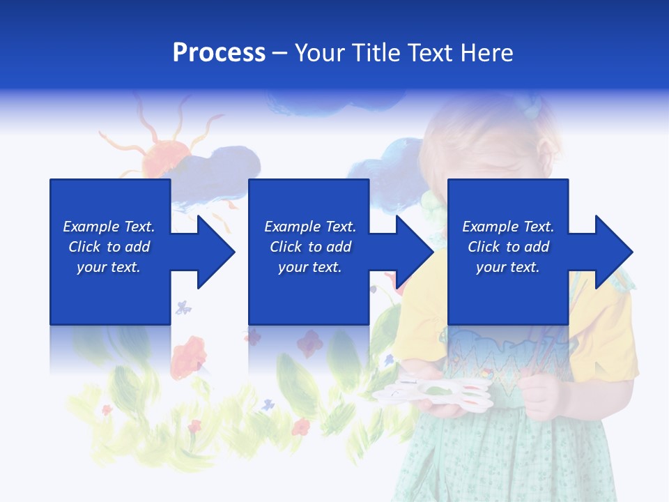 Paper Image Girl PowerPoint Template