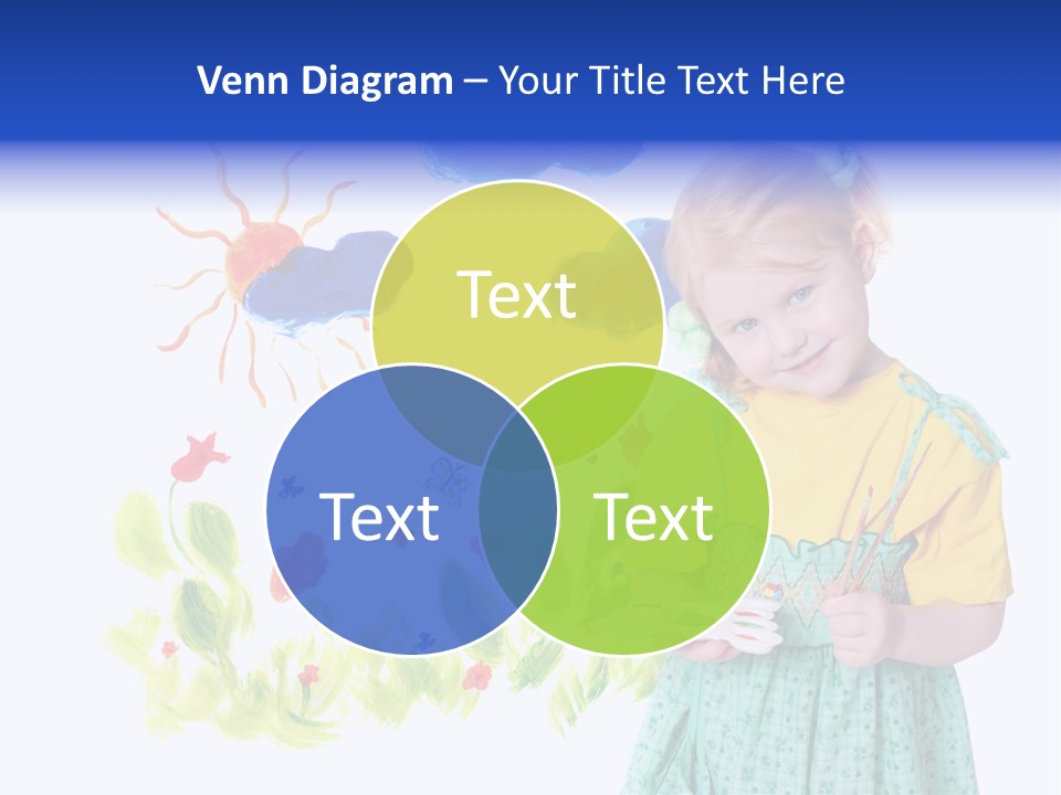 Paper Image Girl PowerPoint Template