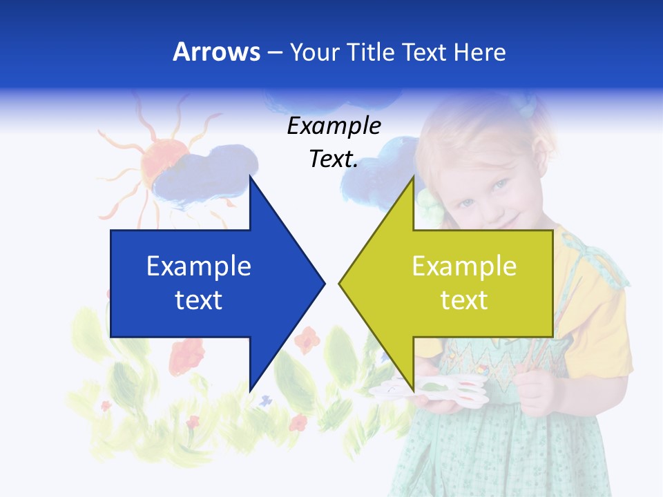 Paper Image Girl PowerPoint Template