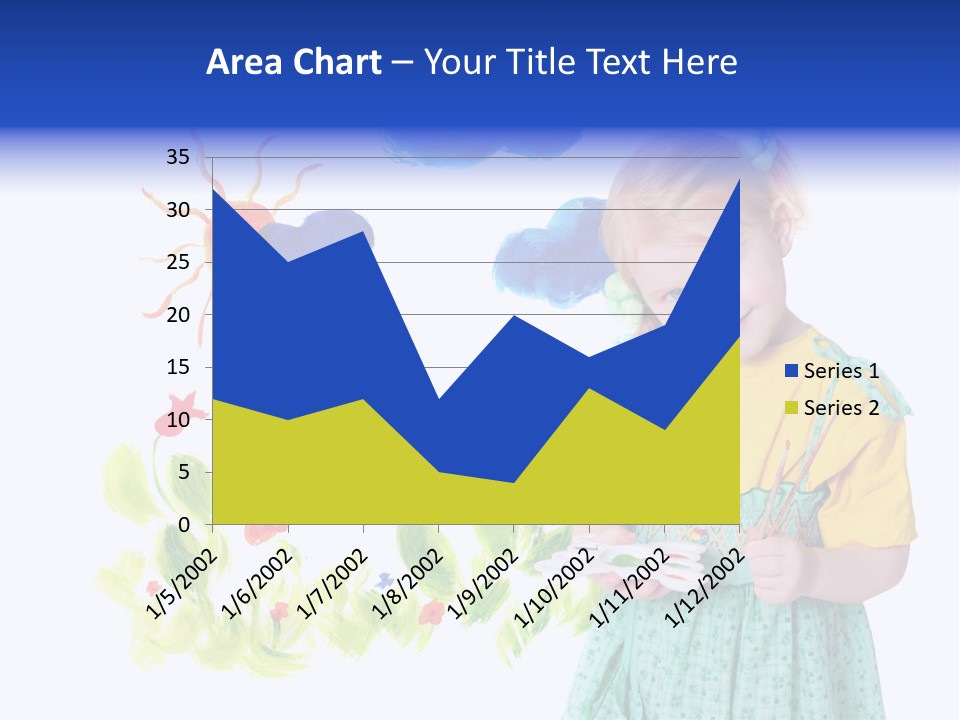 Paper Image Girl PowerPoint Template