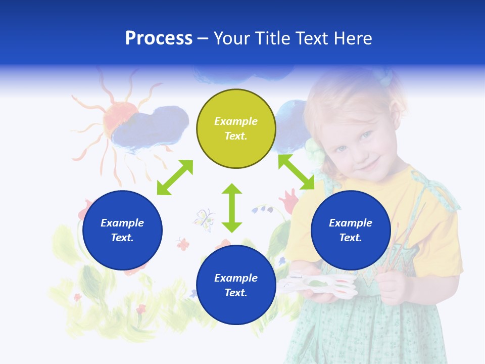 Paper Image Girl PowerPoint Template