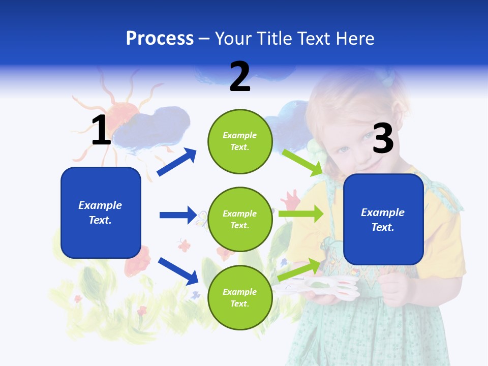 Paper Image Girl PowerPoint Template