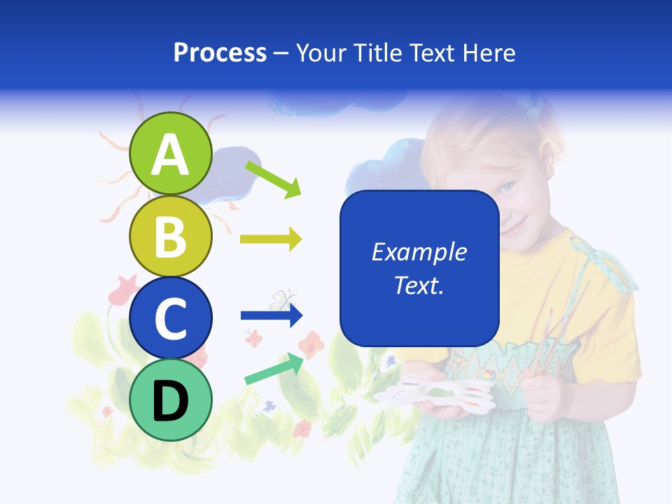 Paper Image Girl PowerPoint Template