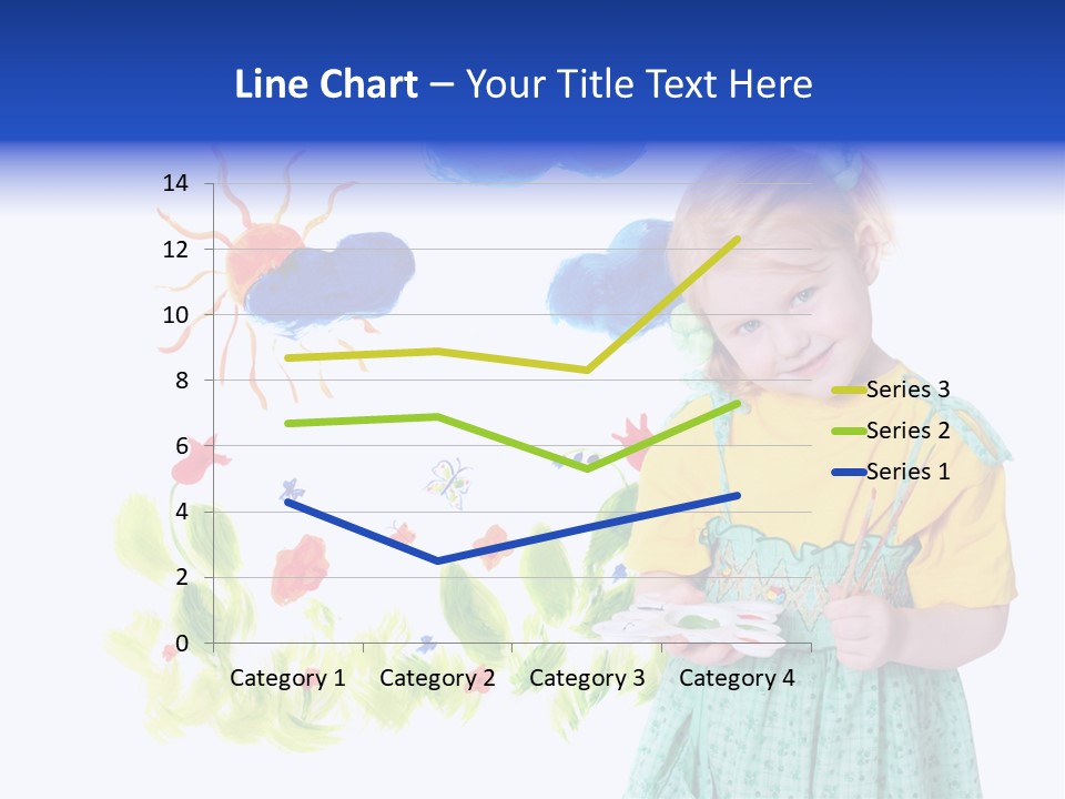 Paper Image Girl PowerPoint Template
