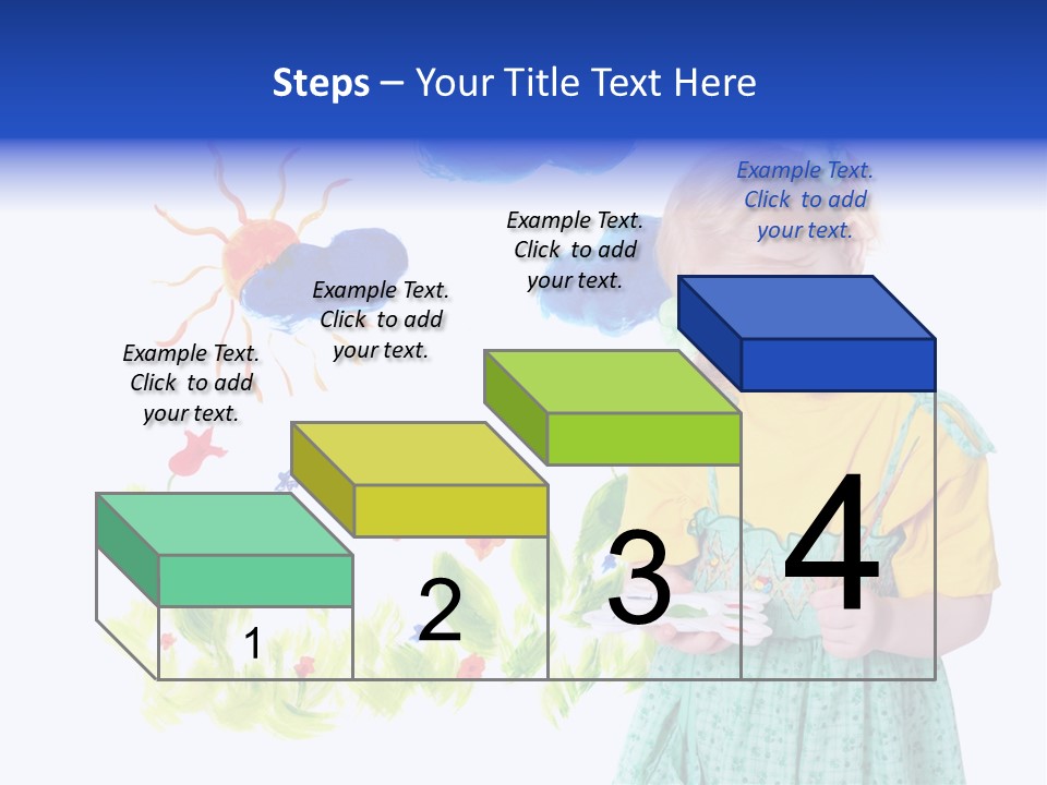 Paper Image Girl PowerPoint Template