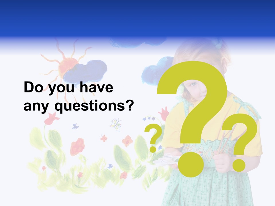 Paper Image Girl PowerPoint Template