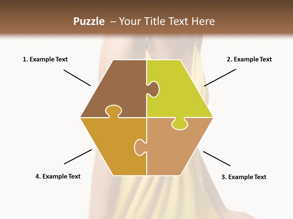 Move Hair Caucasian PowerPoint Template