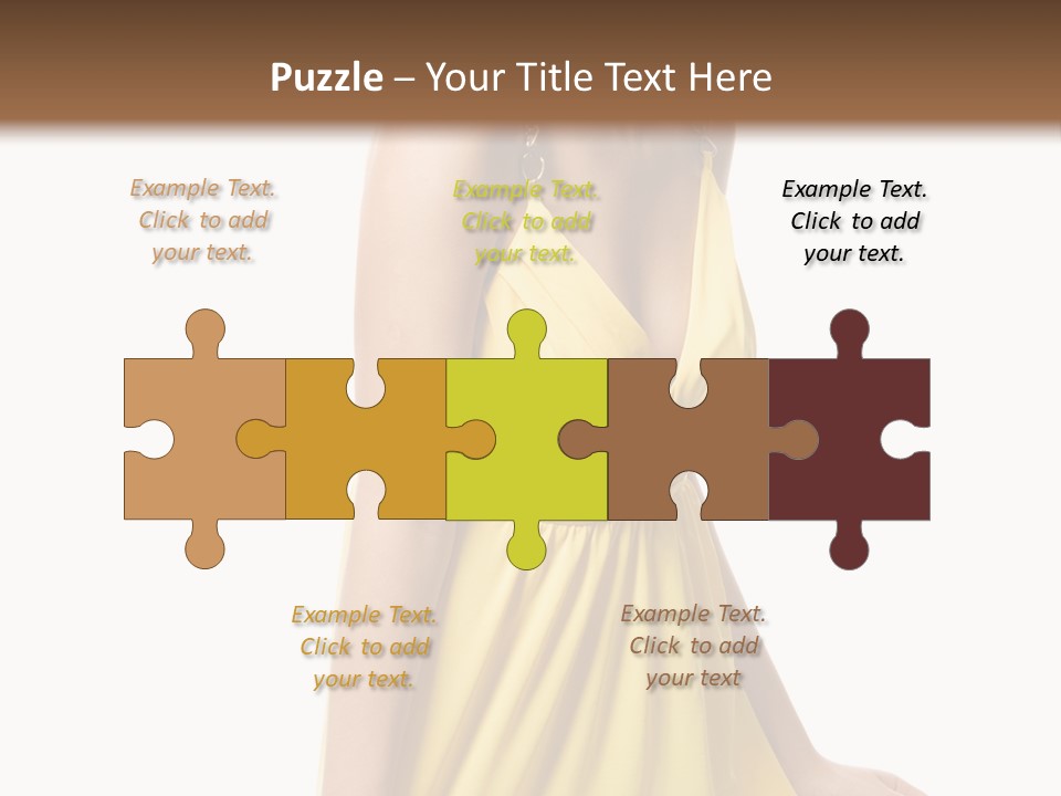 Move Hair Caucasian PowerPoint Template