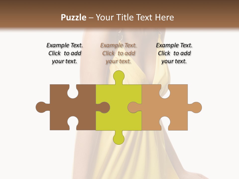 Move Hair Caucasian PowerPoint Template