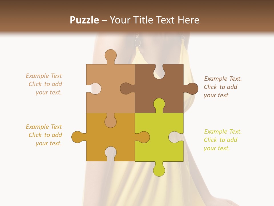 Move Hair Caucasian PowerPoint Template