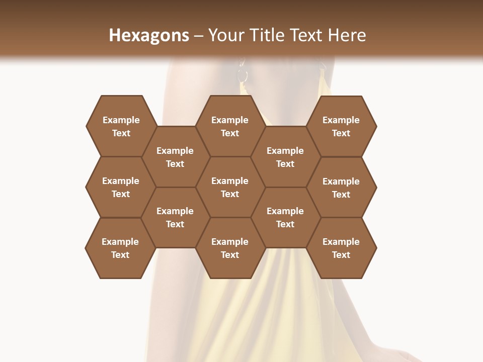 Move Hair Caucasian PowerPoint Template