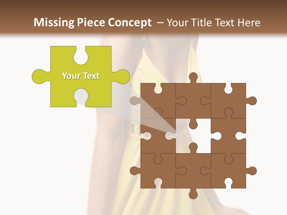 Move Hair Caucasian PowerPoint Template