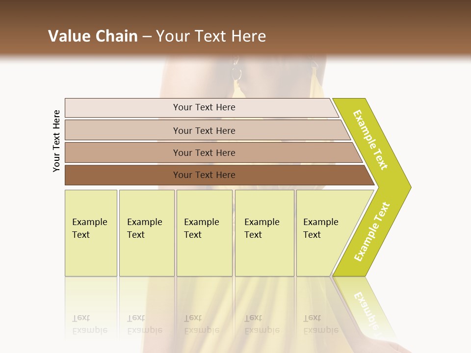 Move Hair Caucasian PowerPoint Template