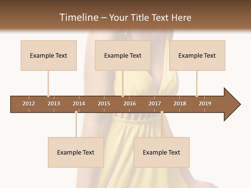 Move Hair Caucasian PowerPoint Template