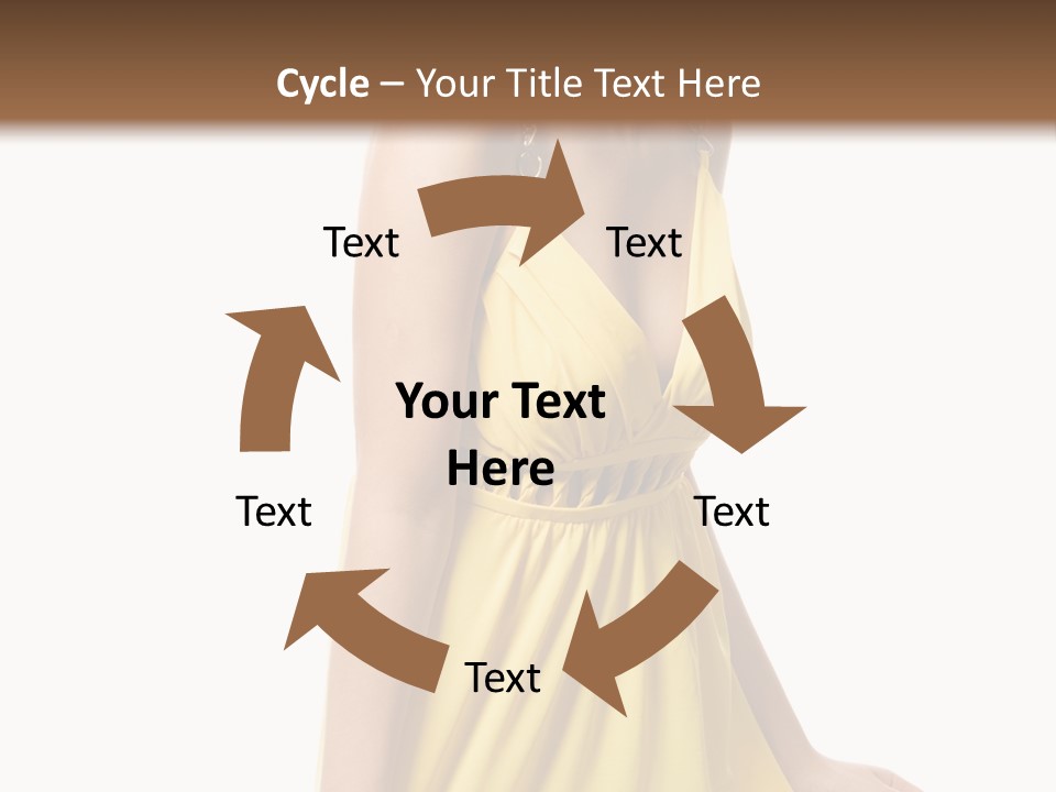 Move Hair Caucasian PowerPoint Template