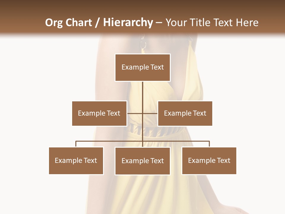 Move Hair Caucasian PowerPoint Template