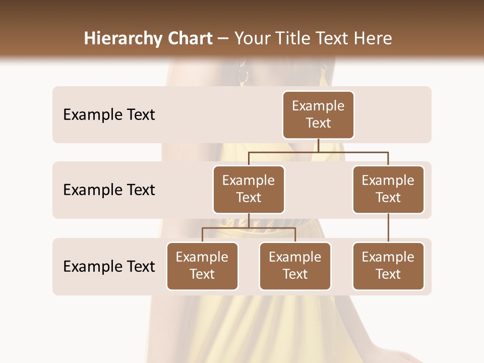 Move Hair Caucasian PowerPoint Template