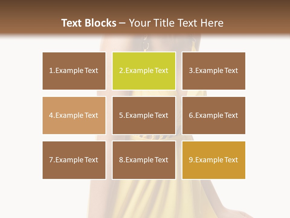 Move Hair Caucasian PowerPoint Template