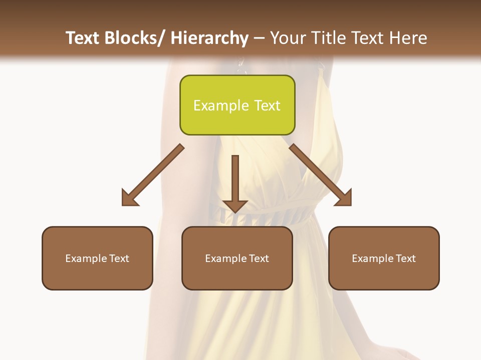 Move Hair Caucasian PowerPoint Template