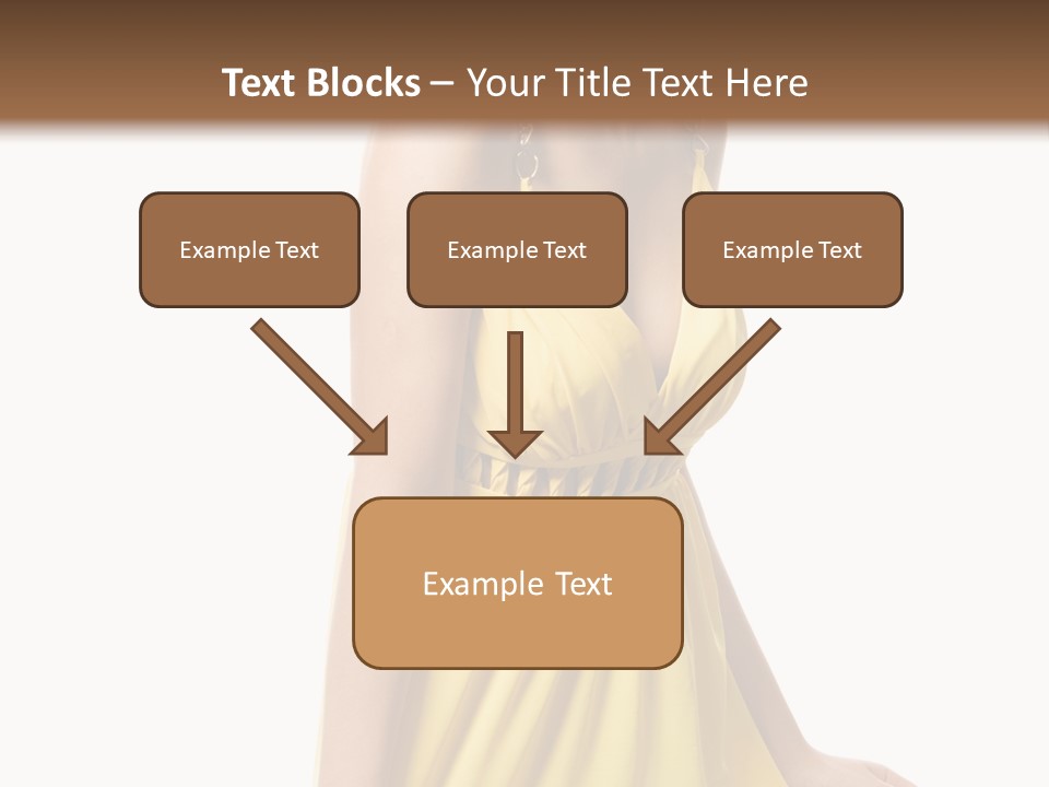 Move Hair Caucasian PowerPoint Template