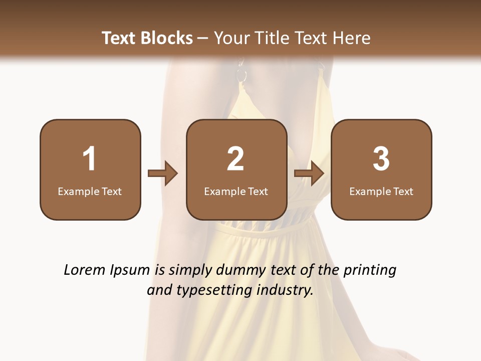 Move Hair Caucasian PowerPoint Template