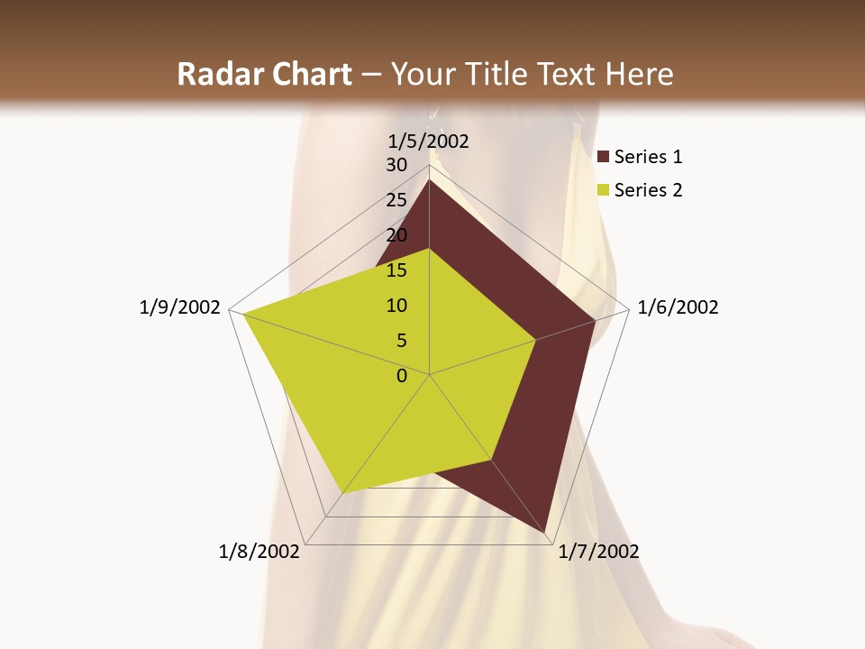 Move Hair Caucasian PowerPoint Template