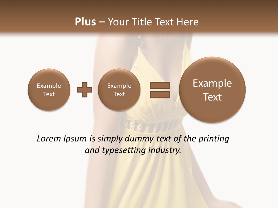 Move Hair Caucasian PowerPoint Template