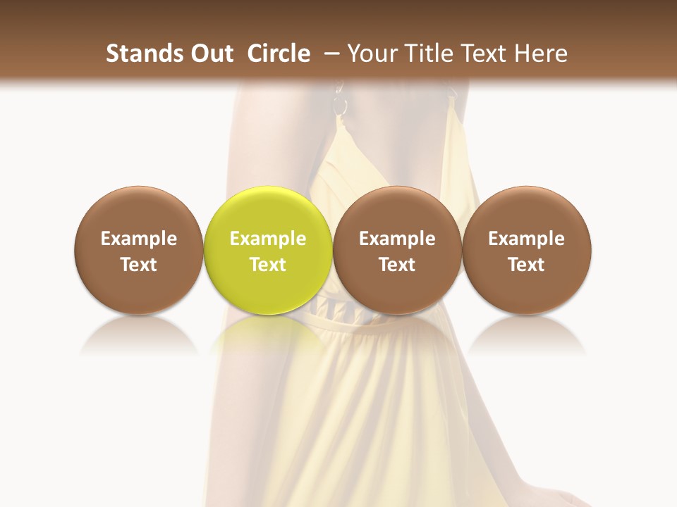 Move Hair Caucasian PowerPoint Template