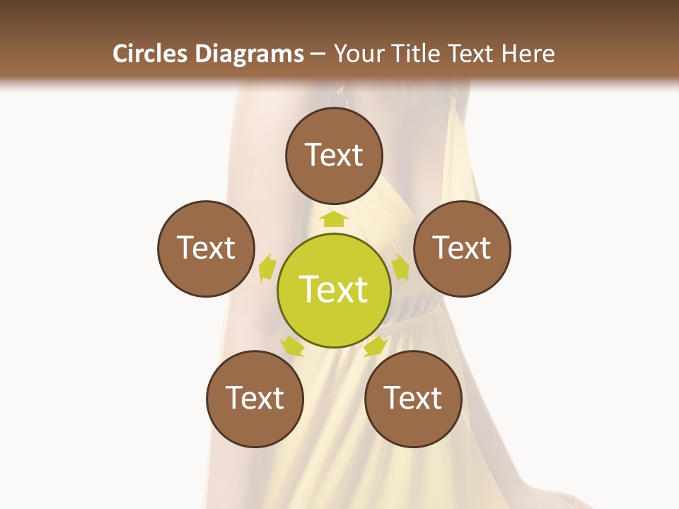 Move Hair Caucasian PowerPoint Template