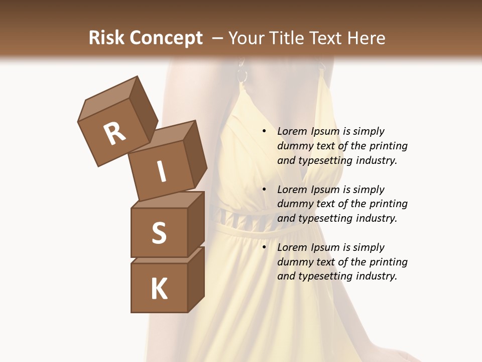 Move Hair Caucasian PowerPoint Template