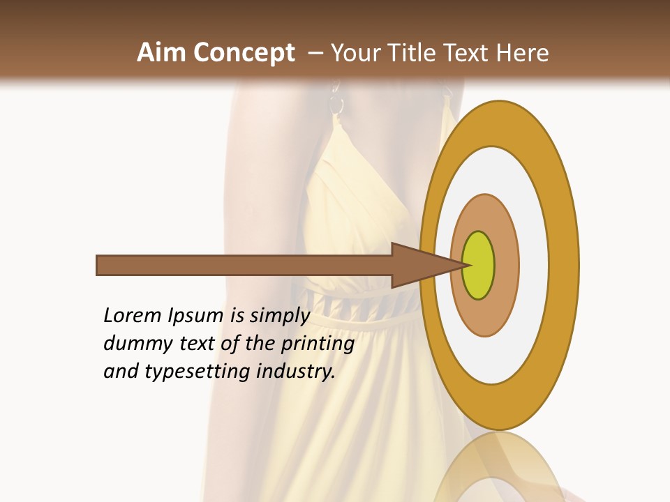 Move Hair Caucasian PowerPoint Template