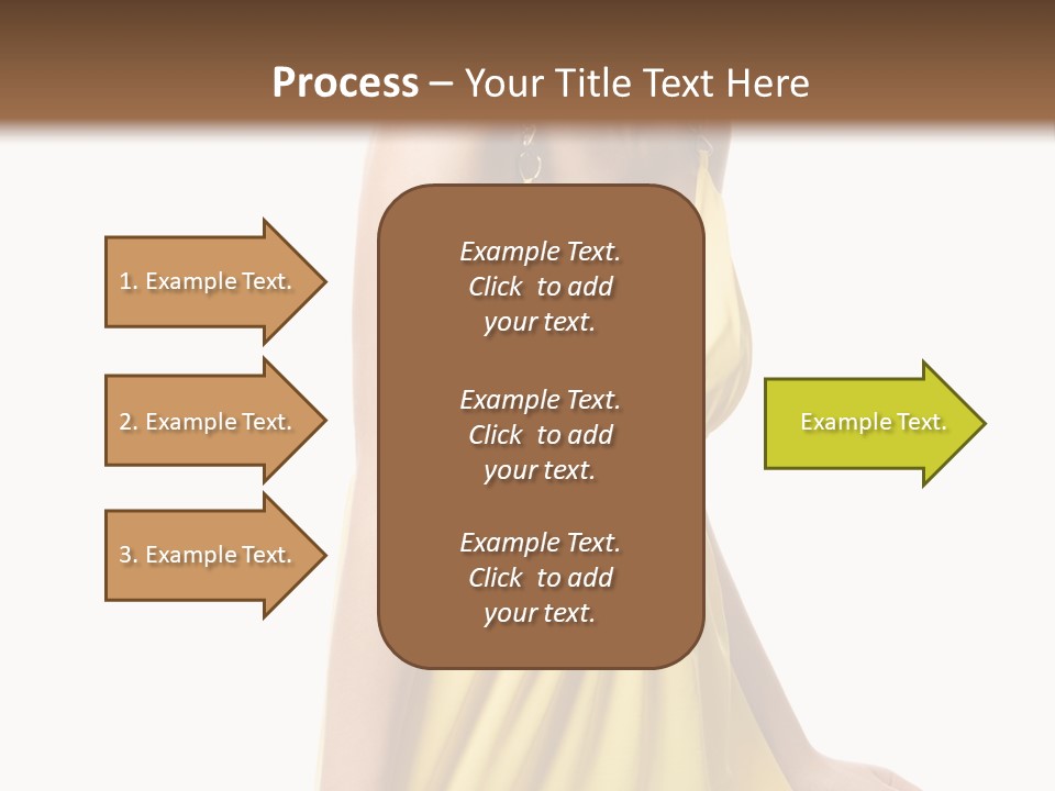 Move Hair Caucasian PowerPoint Template