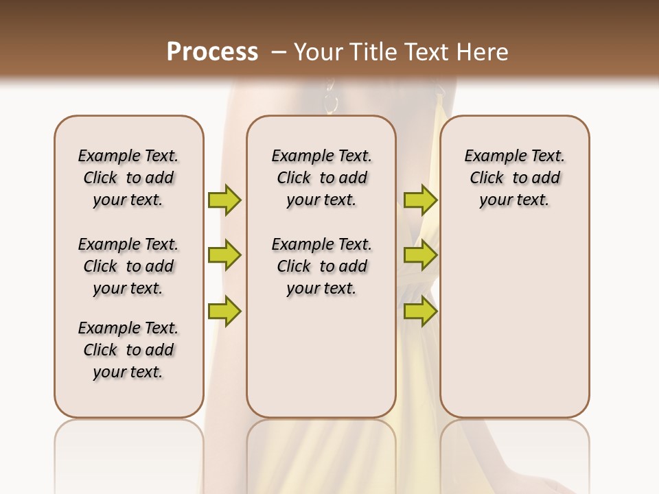 Move Hair Caucasian PowerPoint Template