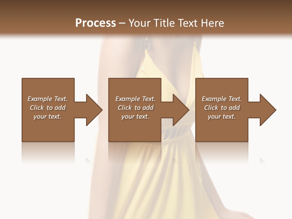 Move Hair Caucasian PowerPoint Template