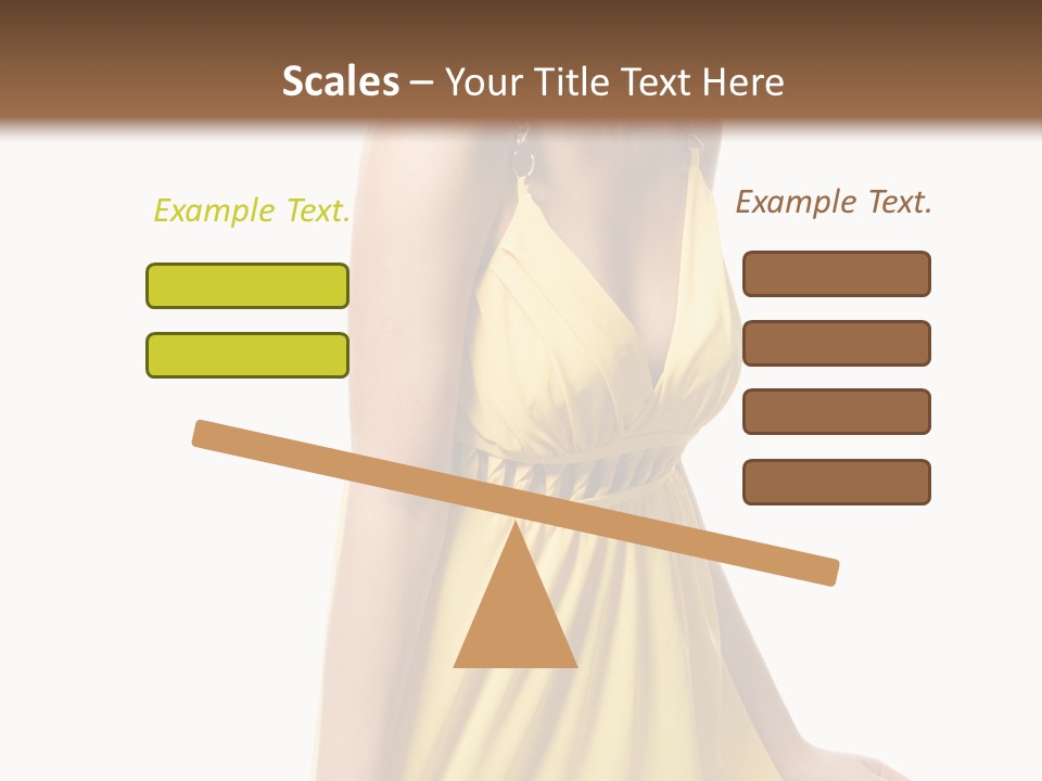 Move Hair Caucasian PowerPoint Template