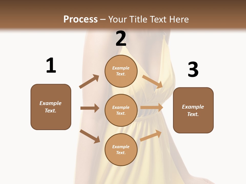 Move Hair Caucasian PowerPoint Template