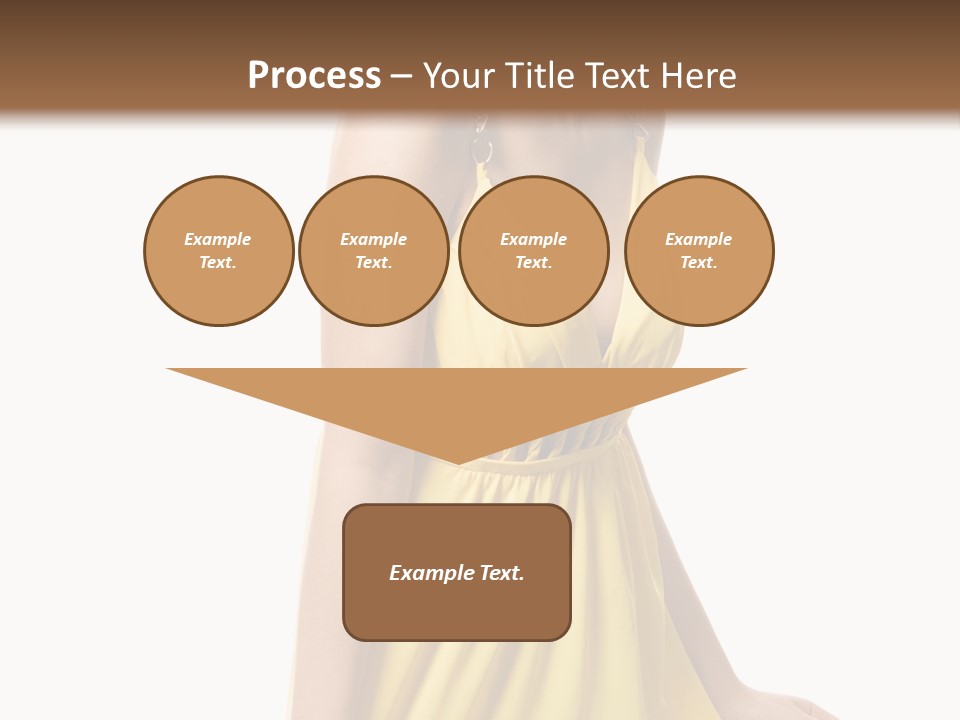 Move Hair Caucasian PowerPoint Template