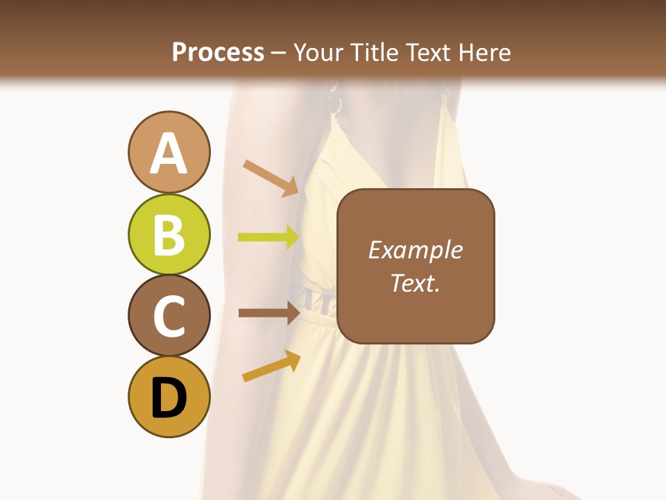 Move Hair Caucasian PowerPoint Template