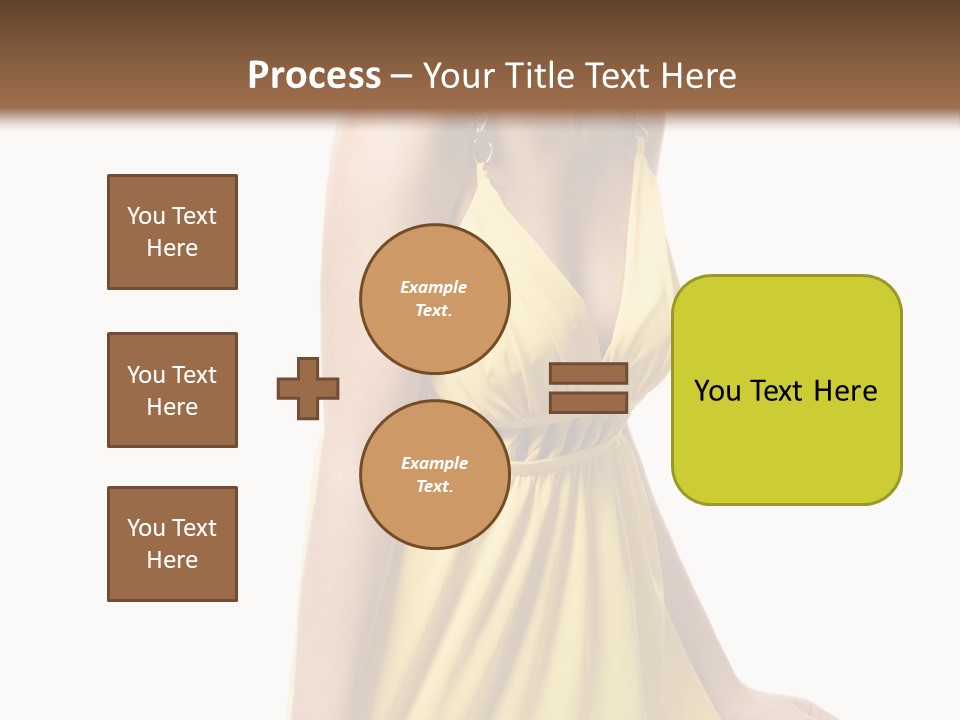 Move Hair Caucasian PowerPoint Template
